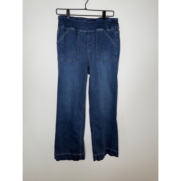 Belle Kim Gravel Women's 12T Pull On Deep Hem Dark Wash Jeans 27" Inseam‎ - Picture 1 of 7